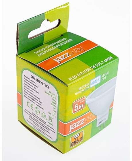 Лампа LED Jazzway GU5.3-5Вт-4000К