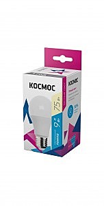 Лампа LED Космос A55-9Вт-Е27-3000К