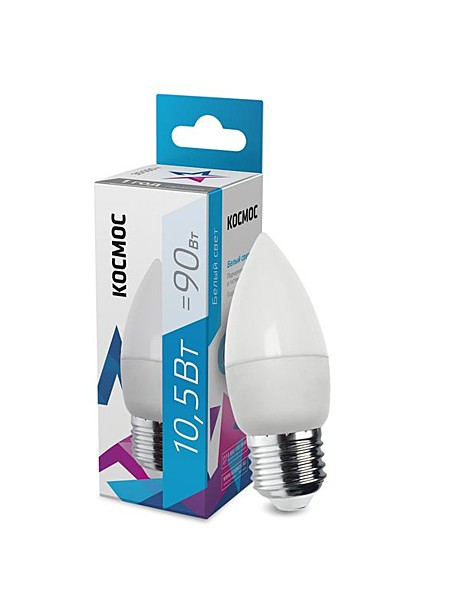 Лампа LED Космос Свеча 10,5Вт-Е27-4500К