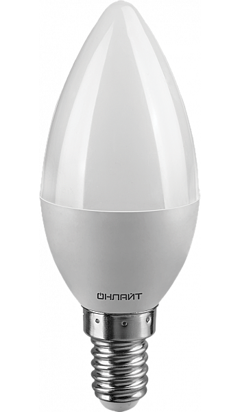Лампа LED Онлайт C37-8Bт-Е14-4000K