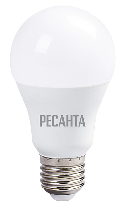 Лампа LED Ресанта A60-13Вт-E27-3000К