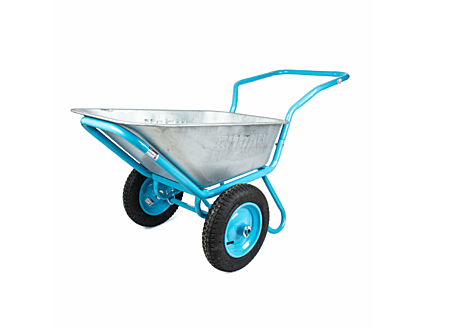 Тачка строительная 2колеса 360кг 110л 2П-образная ручка Силач