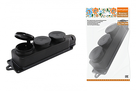 Колодка TDM 3-м з/к каучук заглушка