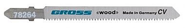 Полотно д/лобзика Gross 3160-Т101Al по дереву кт2шт