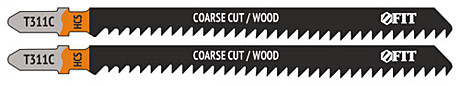 Полотно д/лобзика Fit Т311С развед фрезер зубья кт2шт