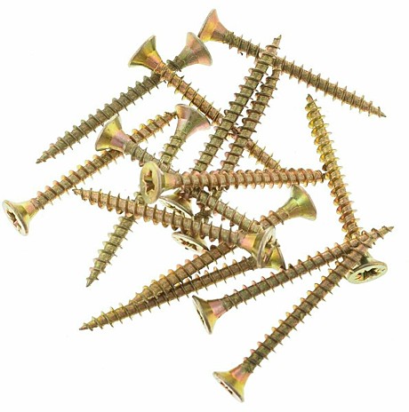 Шуруп по дереву 3,5х40 желтый