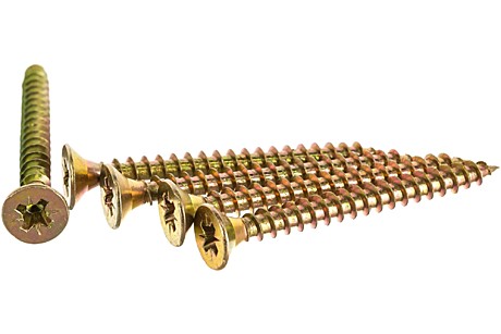 Шуруп по дереву 4,5х60 желтый