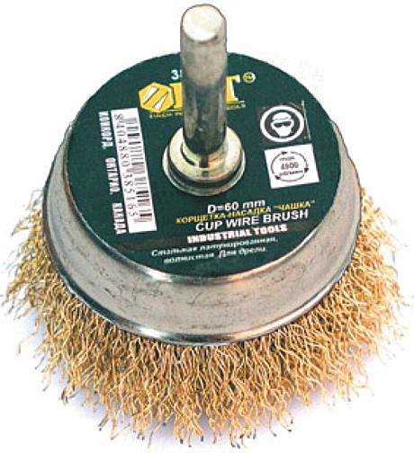 Щетка д/дрели 60мм чашка Fit
