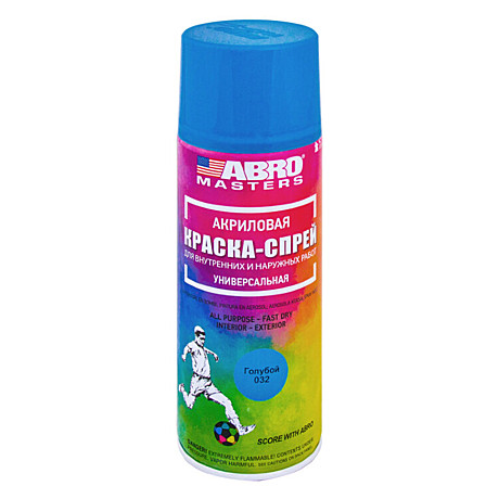 Краска аэрозоль Abro голубая
