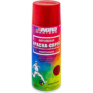 Краска аэрозоль Abro красная