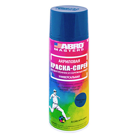 Краска аэрозоль Abro темно-синяя