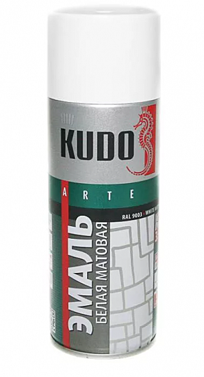 Краска аэрозольная белая матовая