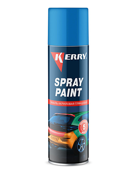 Краска быстросох KERRY голубая 5мин
