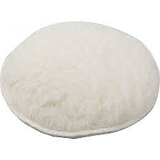 Насадка полиров 125мм натур.мех липучка Зубр