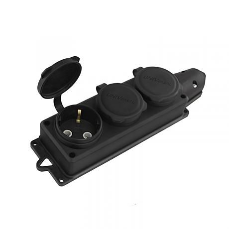 Колодка Universal 3-м з/к каучук заглушка