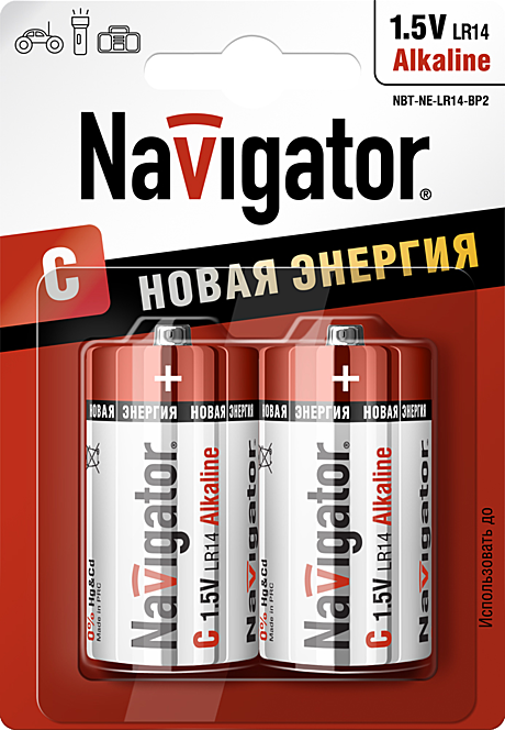Батарейка LR14 Navigator