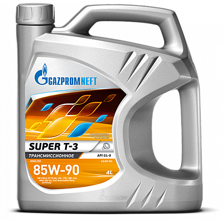 Масло транс 85W90 Газпром Super T-3 4л 