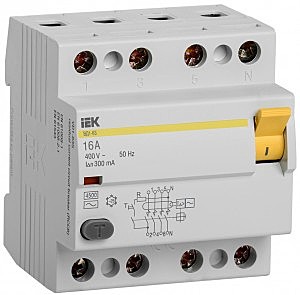 УЗО IEK 4Р 16А 300мА ВД1-63 300мА