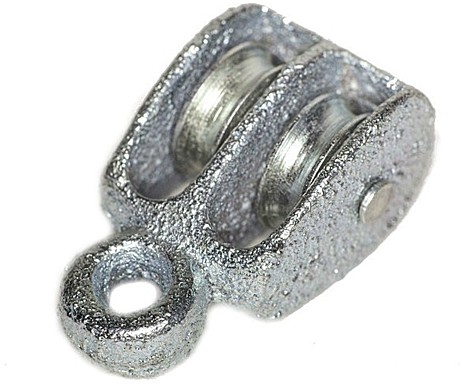 Блок двойной d20мм металл