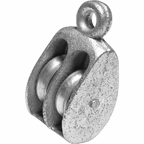 Блок двойной d30мм металл