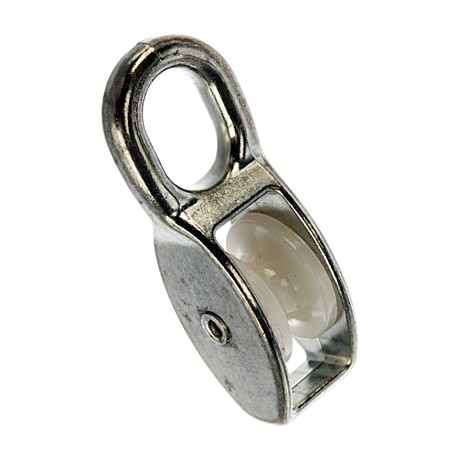 Блок одинарный d20мм пластик