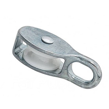 Блок одинарный d25мм пластик