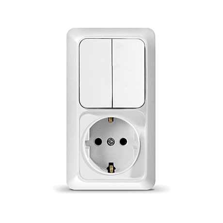 Блок Universal Олимп 2кл белый верт