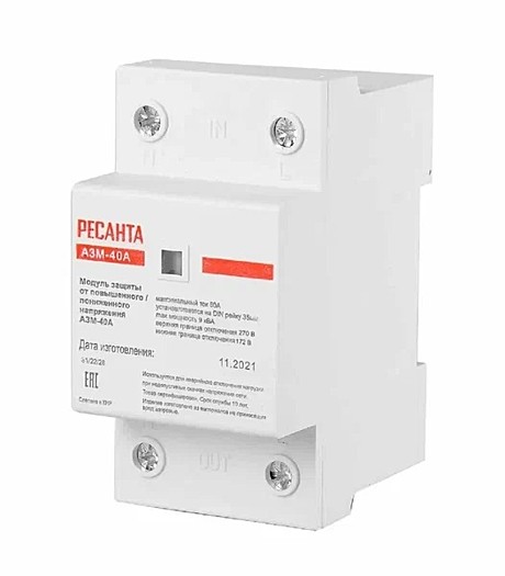 Блок защиты по напряжению Ресанта 40A