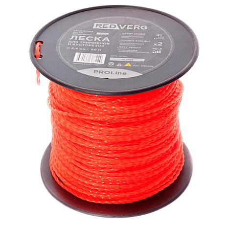 Леска б/э косы RedVerg 2,4мм витая бесшумная 