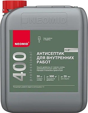 Антисептик NEOMID 400 ECO 5кг 1:5 д/внут работ