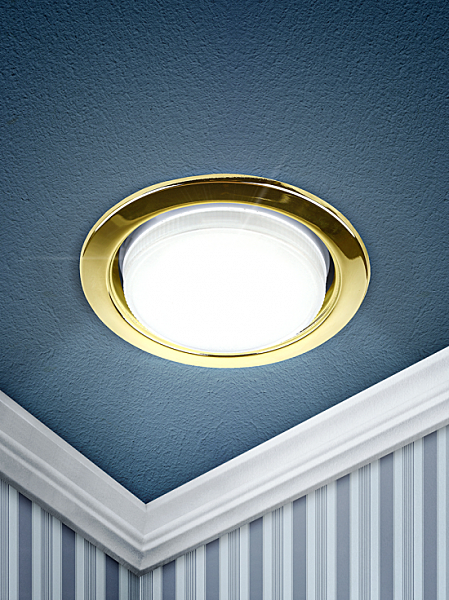 Светильник точечный ERA KL35GD-10/1 GX53 золото