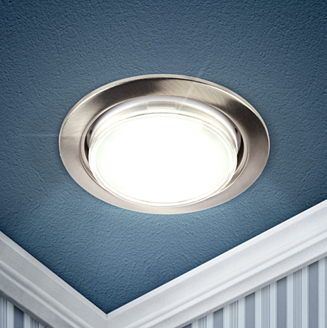 Светильник точечный ERA KL35SN-10 GX53 сатин никель