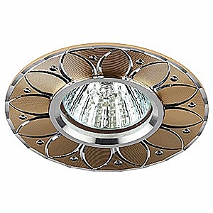 Светильник точечный ERA KL42 SL/GD GU5.3 золото серебро