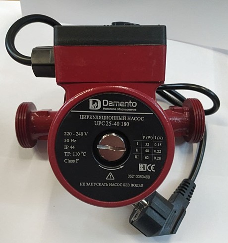 Насос циркуляционный Damento UPC 25-40 180мм