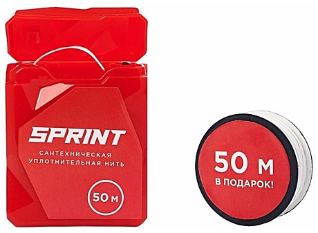 Нить сантехническая Sprint 50м+50м катушка
