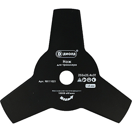 Нож б/к Диолд 255х3Тх25,4х3,0мм