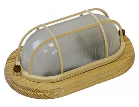 Светильник ERA НБО04-60-012 d200мм IP54 дерево баня