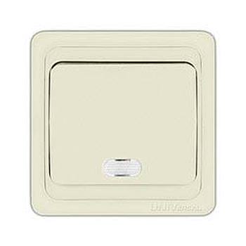 Выключатель Universal Валери 1-кл СУ сл кость с подсв