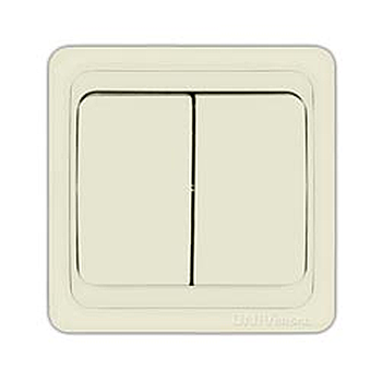 Выключатель Universal Валери 2-кл СУ сл кость