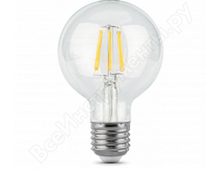 Лампа LED Gauss G95-6Вт-Е27-2700К