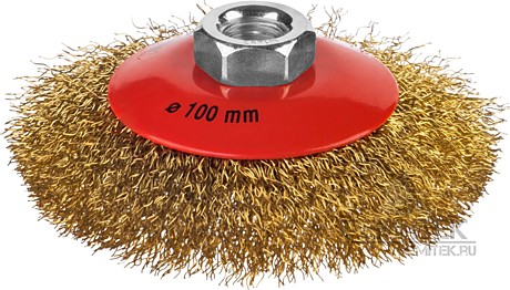 Щетка д/УШМ 100мм конич Mirax