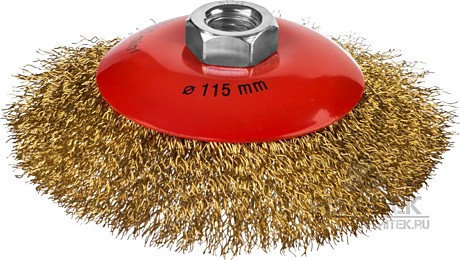 Щетка д/УШМ 115мм конич Mirax