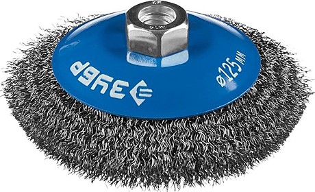 Щетка д/УШМ 125мм коническая Зубр