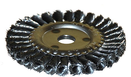 Щетка д/УШМ 150мм/М22мм диск волнистая Lom