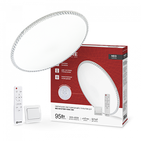 Люстра LED InHomeMystery 95Вт 3000-6500К 465х70 пульт ДУ