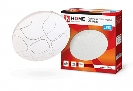 Светильник LED InHomeГлория 24Вт 4000К d300мм 