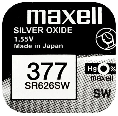 Батарейка 377SR626SW Maxell 