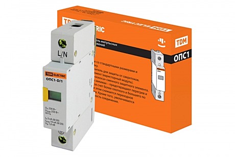 Ограничитель TDM 1Р 230В 5-10кА ОПС1-D