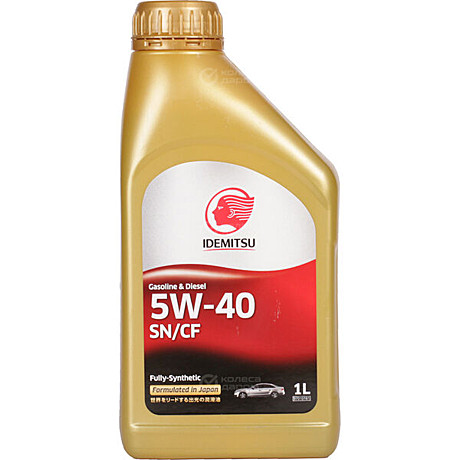 Масло мотор  5W40 IDEMITSU SN/CF 1л 