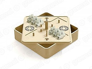 Короб распред 100х100х29 6клемм сосна Greenel